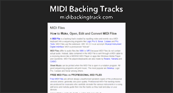 Desktop Screenshot of midibackingtrack.com