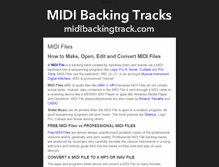 Tablet Screenshot of midibackingtrack.com